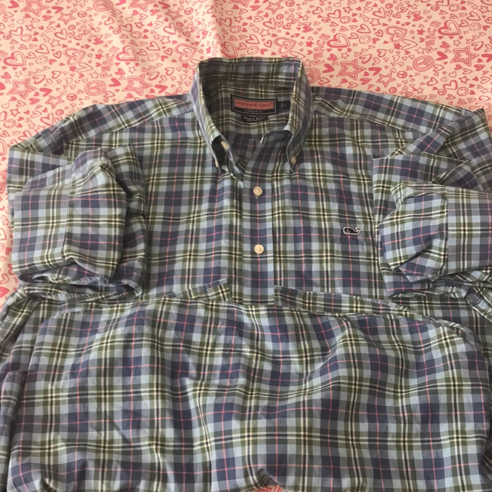 Vineyard Vines Long Sleeve Whale Shirt Large